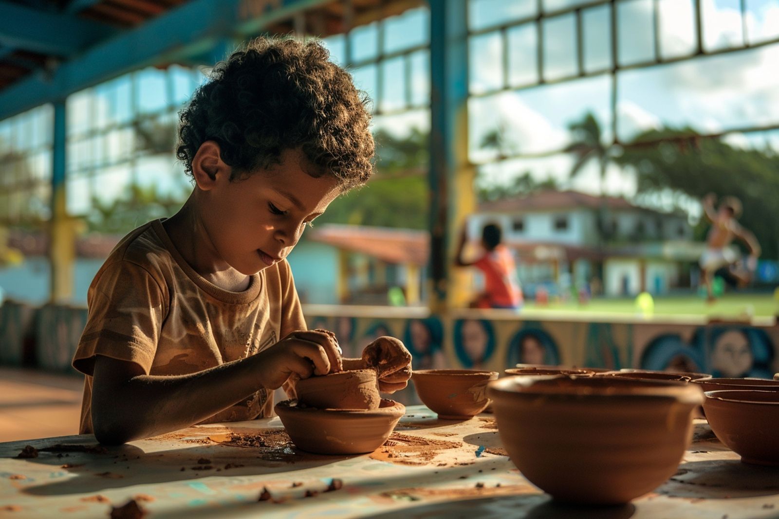 A lei brasileira assegura a distância entre criança e trabalho (Imagem -IA)